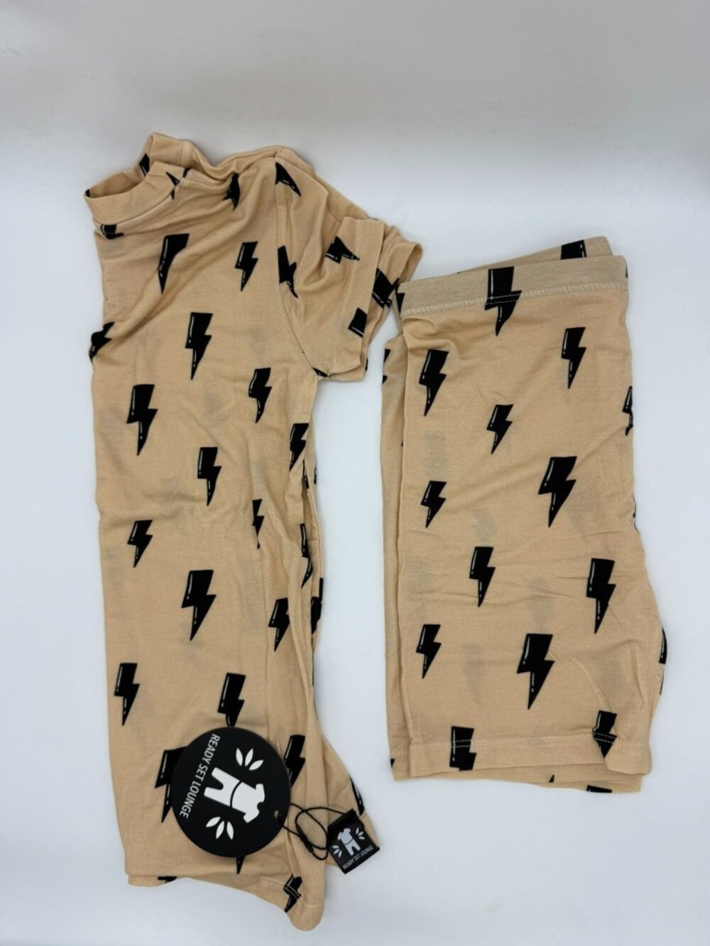 Ready Set Romper bamboo loungewear set in Thunderstruck 5-6y NWT